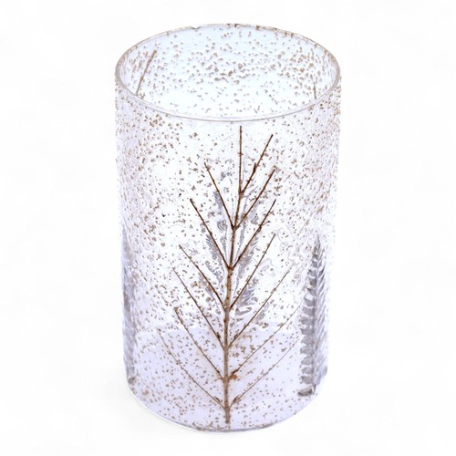 Natural floral glass tall - natural,