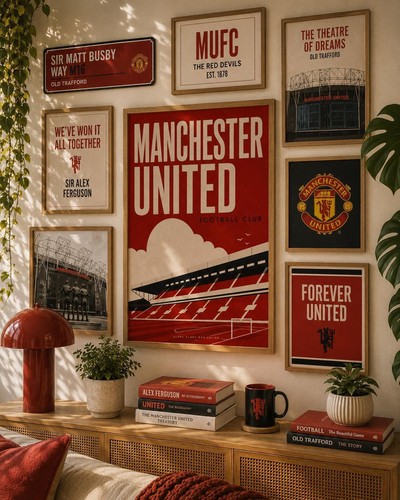 Manchester united wall - manchester, art