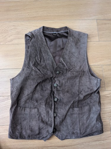 Vintage brown suede leather - vintage,
