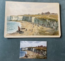 Original Watercolour By A R Quinton Kingsgate Broadstairs +  Postcard  C1920s