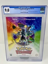 Pokemon Stadium Official N64 Strategy Guide CGC Graded 9.0 