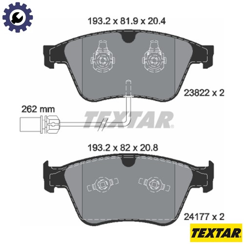 Brake pad set - disc,