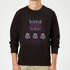 Decepticons Classic Ugly Knit Christmas Jumper - Black