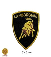 Lamborghini Car Brand Logo Embroidered Patch Iron on Sew On Badge For Clothe etc