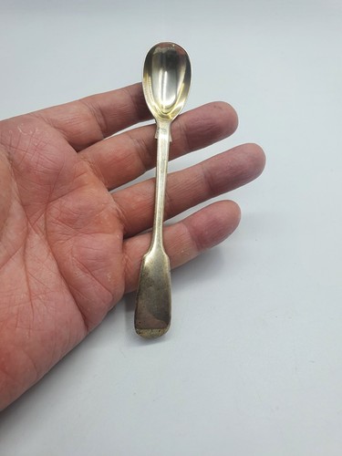 Antique solid silver mustard - solid,