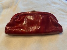 Ladies new stunning Landor & Hawa red clutch bag with chain for shoulder