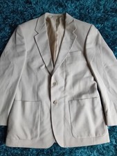 Mens Cream Blazer Size L