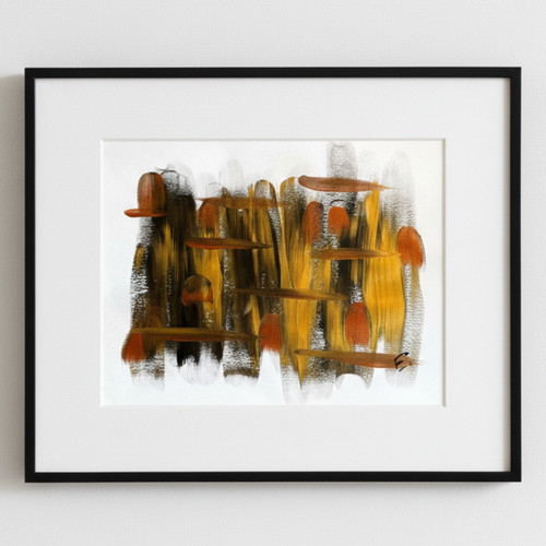 Original abstract metallic - original,