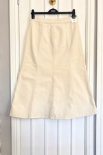 M&S ecru denim maxi skirt in a