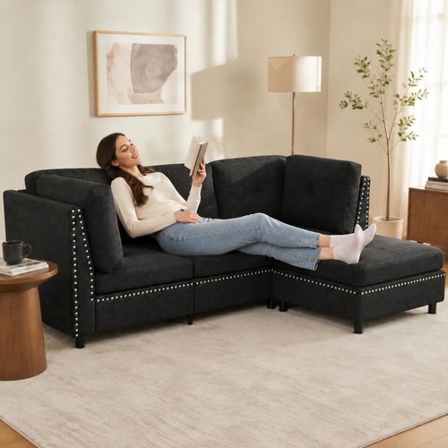 Shaped corner sofa 4 - l-shaped, 3-4