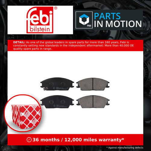 Brake pads set - fits, hyundai