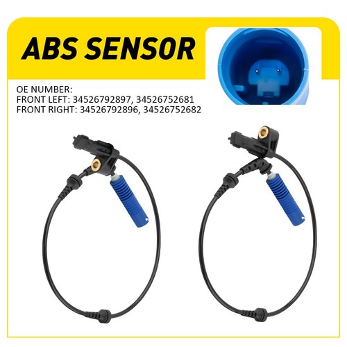 2pcs front rh abs wheel - lh, &