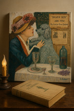 Vintage 1992 Original Oil Painting “Silver Boy” After Renoir by Louise Bizé Evan