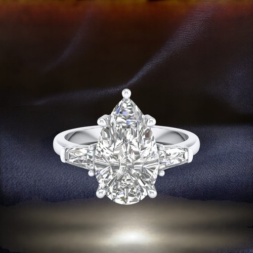 Pear cut igi - 3.60, certified