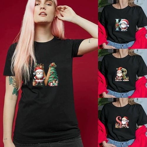 Christmas initial short sleeve - initial, short-sleeve