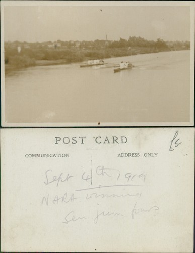 Rowing boat race - boat, 1919