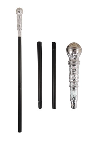 Silver top gangster pimp - top, cane
