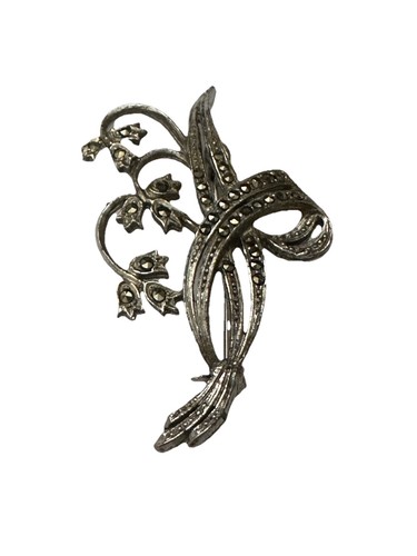 Vintage marcasite silver - marcasite, tone