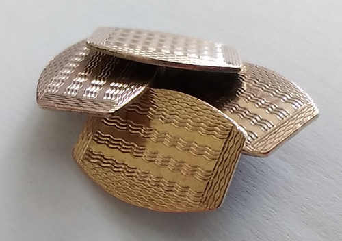 Vintage cufflinks 9ct gold - cufflinks, on
