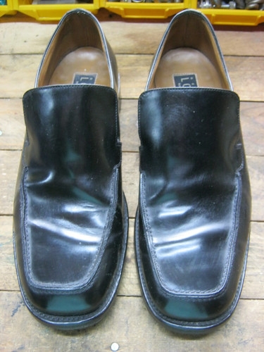 Loake men black leather - men's,