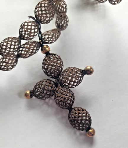 Antique hair watch - hair, chain