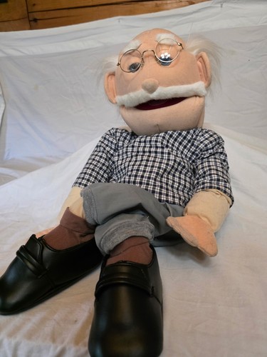 Large grandpa puppet - puppet, man