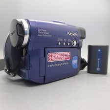 Sony Handycam DCR-DVD91E Handheld Mini DVD Camcorder Blue Tested