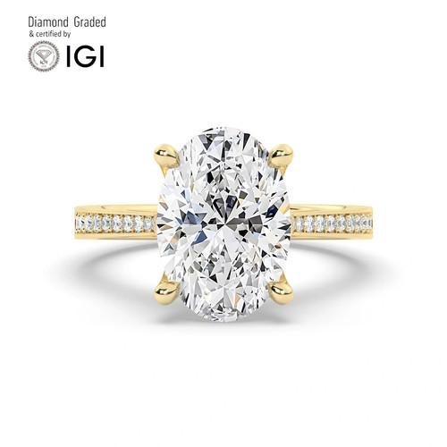 Oval diamond engagement - oval,