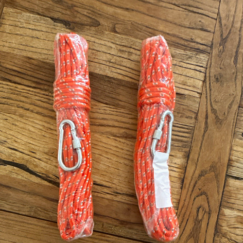 Orange braided polypropylene - orange,