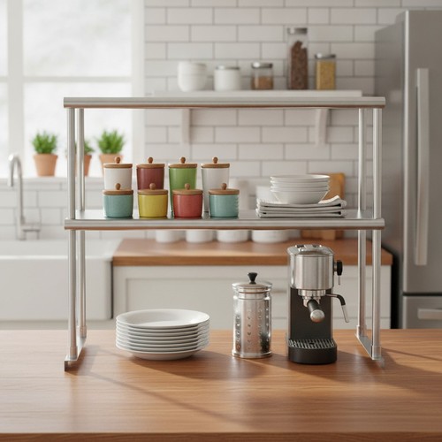 Stainless steel catering table - steel,