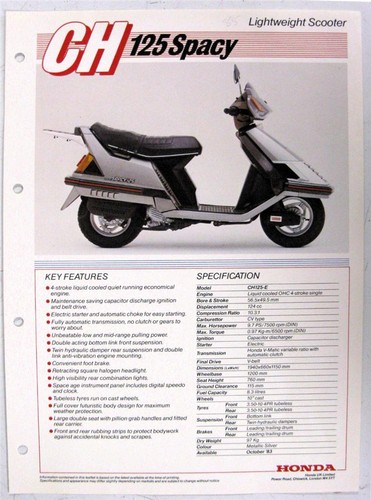 Honda ch125 spacy lightweight - honda,
