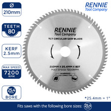 TCT Circular Wood Blade 210mm