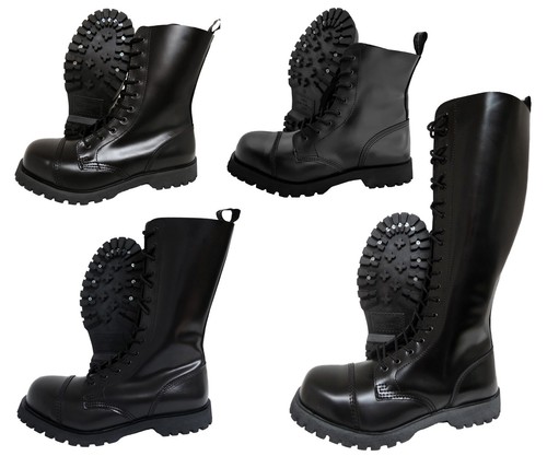 Boots braces black steel toe - steel,