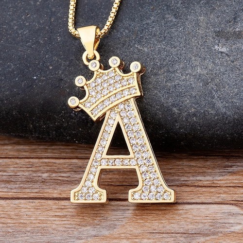 Trendy zircon crown - trendy, initial