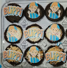 Blippi edible cupcake toppers