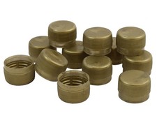 Spare Gold Screw Caps (Pack of 12) For 1 Litre Plastic PET Bottles - Homebrew