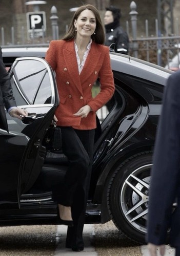 Zara red textured tweed double - zara,