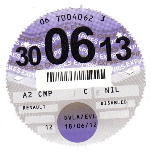 Old road tax disc 06 - disc, 30