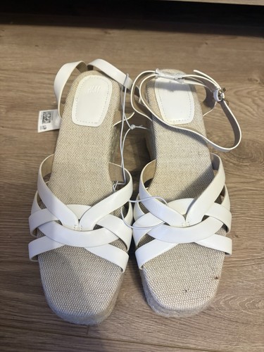 White espadrille wedge - h&m,