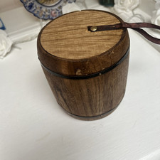 Wooden Barrel  Storage Approx 14CM in height