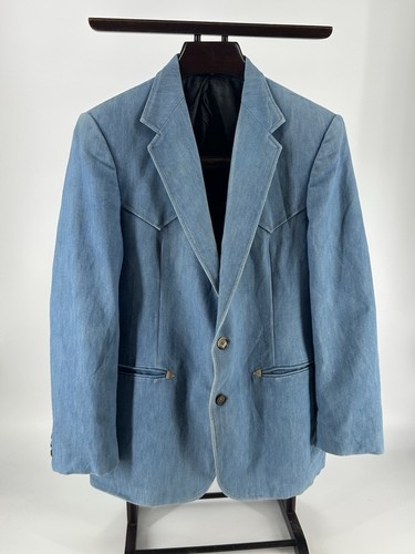 1970s denim blazer mustang - denim, 2