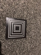 5 Nesting Metal Square Dies, Perfect For Card Making And Scrapbooking