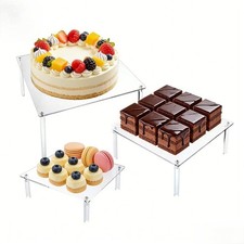 Clear Square Acrylic 3-Piece