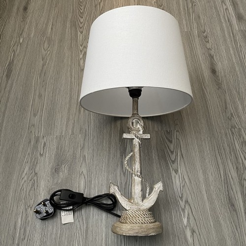 Rustic anchor table lamp with - rustic,