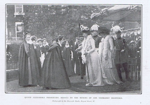 Queen alexandra giving medals - giving,