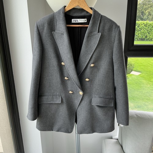 Zara grey blazer - grey,