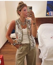 zara sequin waistcoat ZW