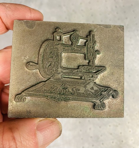 Letterpress printing block sew - block,