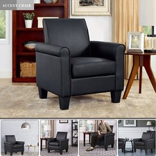 Faux Leather Chair Wingback
