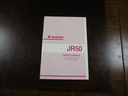 Suzuki jr50 owners manual - jr50,